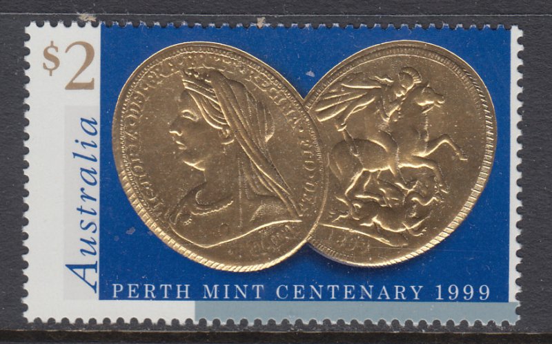 Australia 1758 Coin on Stamp MNH VF