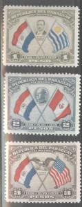 Paraguay Scott 356 MH* flag stamps