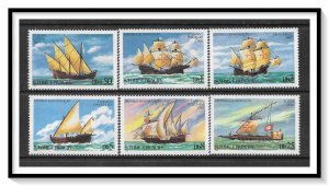 St Thomas #534-539 History Of Navigation Set MNH