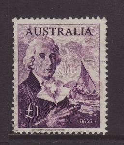 1964 Australia £1 Bass  White Paper F/U SG359a