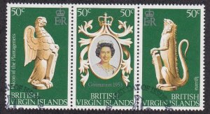 Virgin Islands 337a-c, Queen Elizabeth's Coronation 25th Anniv. Used, 1/2 Cat.