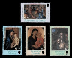 Solomon Islands 2002 - Christmas, Madonna & Child Art - Set of 4v - 953-56 - MNH