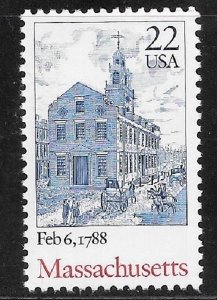2341 Massachusetts Constitution Ratification  MNH single