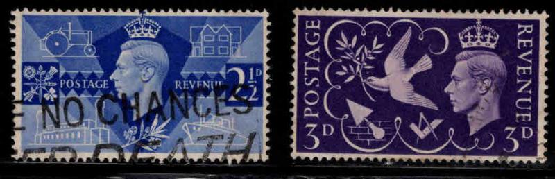 Great Britain Scott 264-265 Used 1946 KGVI set