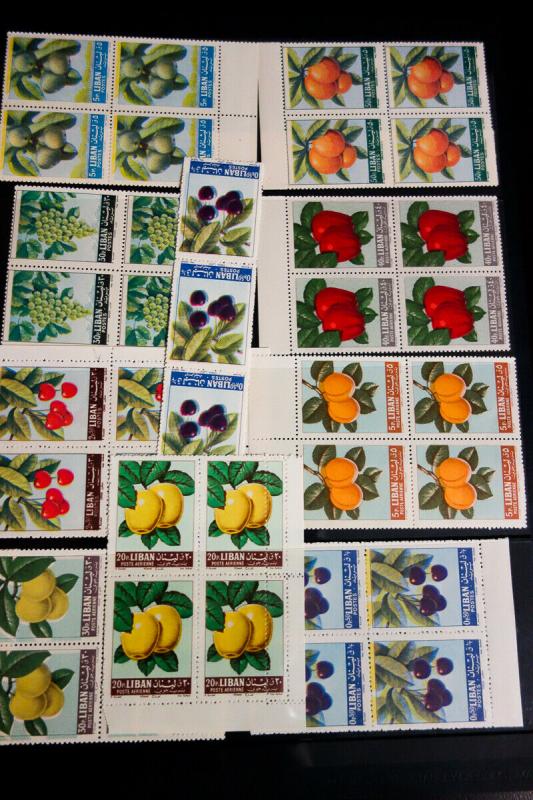 Lebanon Early Mint Stamp Selection Errors and Varieties