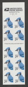 U.S. Scott Scott #3048a Blue Jay Stamps - Mint NH Booklet Pane