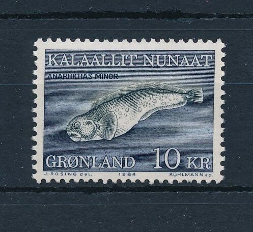 [29367] Greenland 1984 Marine life fish seawolf  MNH