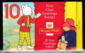 1994 - GREETINGS BOOKLET - Ruppert Bear - MNH # BK1182