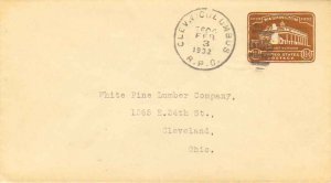 United States U.S. R.P.O.'s Cleve. & Columbus 1932 573-E-1  1 1/2c Washington...