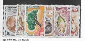 French Somali Coast Sc #287-292 set of 6 OG VF