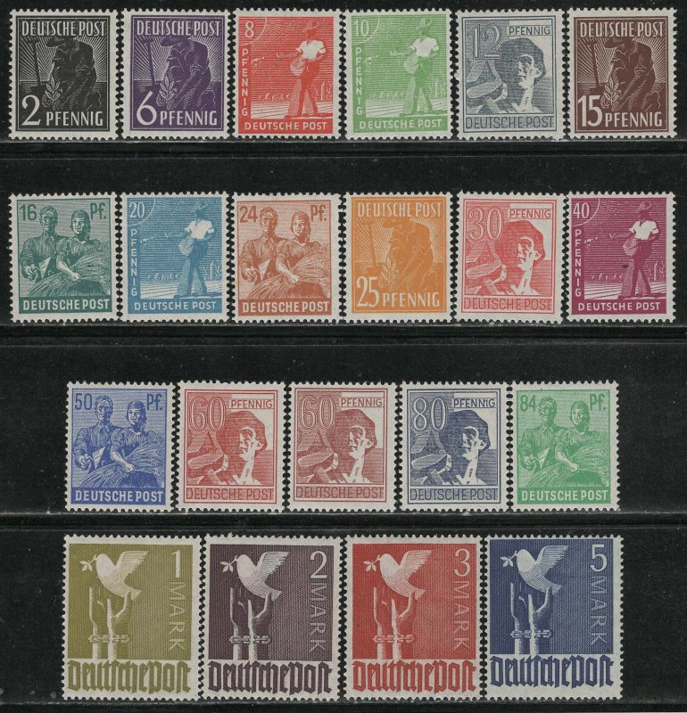 Germany AM Post Scott # 557 - 577, mint nh, incl. # 571a