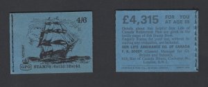 GB #LP56 March 1970 4'6  British Ships Machin  booklet   CV £1.50