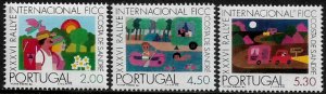 Portugal #1257-9 MNH Set - Camping and Caravanning