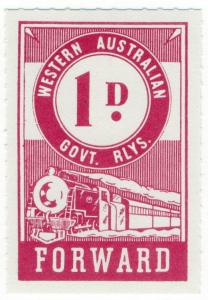 (I.B) Australia - Western Australia Railways : Parcels 1d