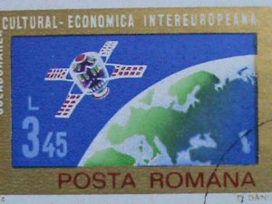 ROMANIA STAMP-1974 SC# 2483-4 INTER EUROPEAN CULTURAL ECONOMY-CTO BLOCK OF 6-