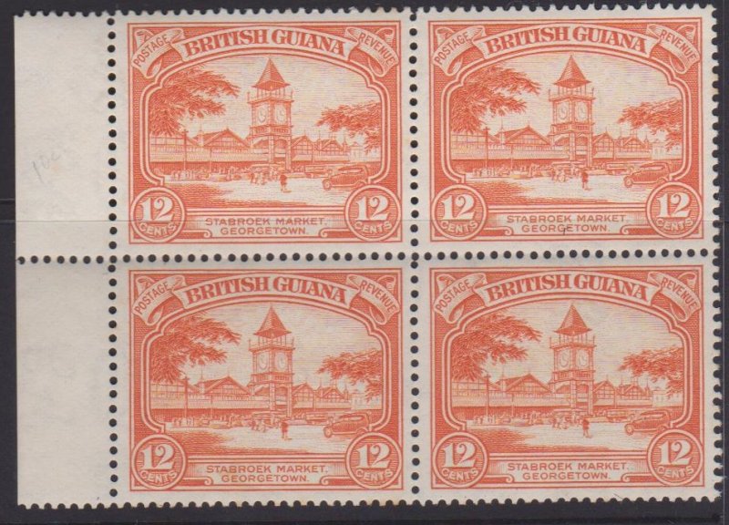 British Guiana Sc#215a MNH Block of 4 but Perf is 14x13