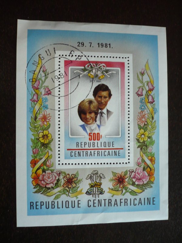 Stamps - Central African Republic - Scott# 461 - CTO Souvenir Sheet