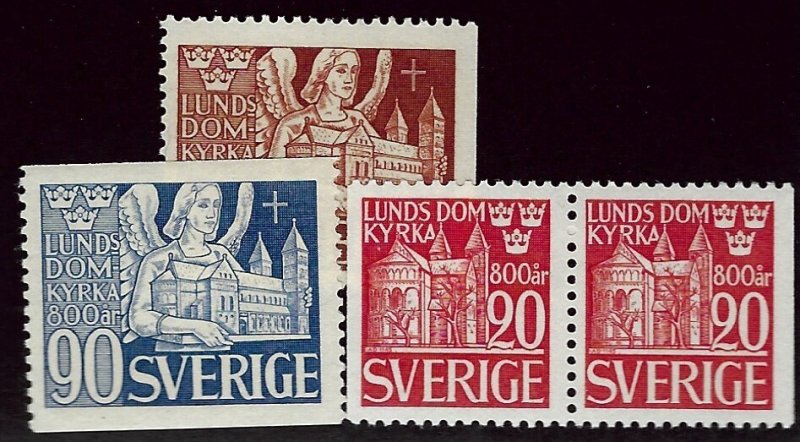 Sweden SC#371-373 pair Mint VF SCV$13.70...Worth a Close Look!