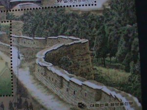 ​KOREA-2002-SC#2111 BANGHWASURYU HWASEONG FORTRESS LARGE SHEET-MNH VERY FINE