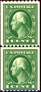 U.S. #441 MINT Line Pair 
