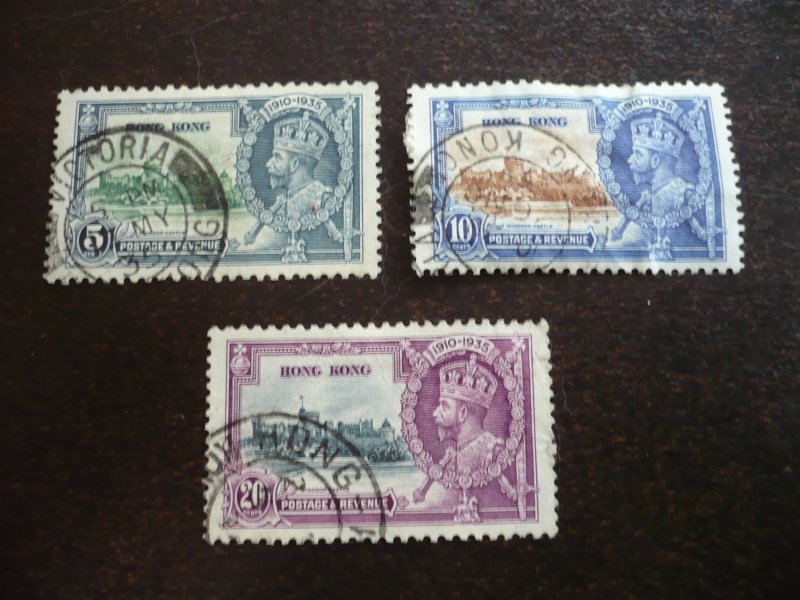 Stamps - Hong Kong - Scott# 148-150 - Used Set of 3 Stamps