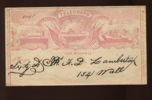 American Telegraph Co Cover *Red Charges Variety* (ASCC 285 Rating 7) LV6802