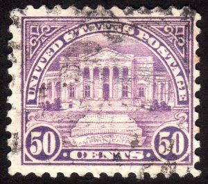 1922, US 50c, Arlington Amphitheatre, Used, Sc 570