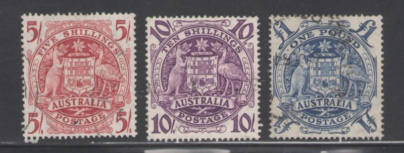 Australia 1949 Arms of Australia Scott # 218 - 220 Used