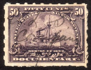 1898, US 50c, Documentary, Used, Sc R171