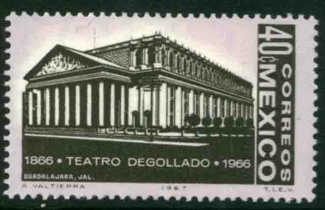 MEXICO 979 Centenary of Degollado Theater in Guadalajara MNH