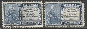 GUATEMALA C126 USED FAULTY TYPE I & II Z749-2