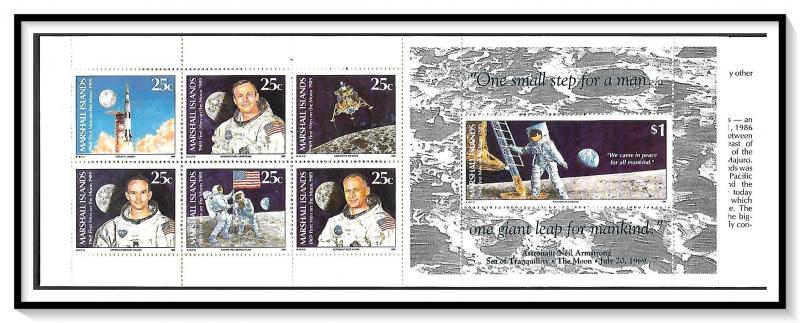 Marshall Islands #238a Apollo 11 Space Complete Booklet MNH