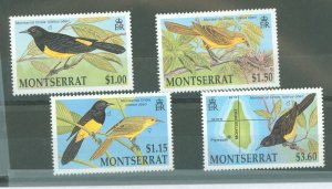 Montserrat #799-802 Mint (NH) Single (Complete Set) (Fauna) (Flora)