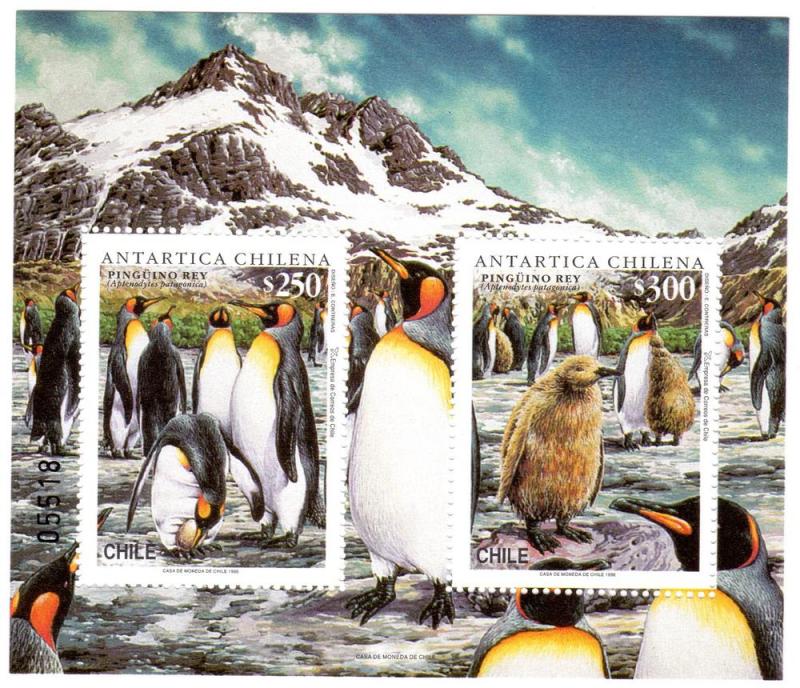 Chile 1996 CHILEAN PENGUINS s/s Numbered Perforated Mint (NH)