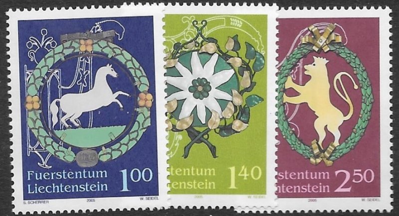 Liechtenstein 1317-19   2005  set  3  VF NH