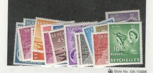 Seychelles, Postage Stamp, #173-190 Set of 18 Mint Hinged, 1954-56