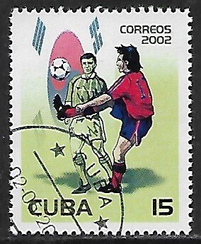 Cuba # 4212 - World Cup Soccer - Korea - unused / CTO....{Z30}