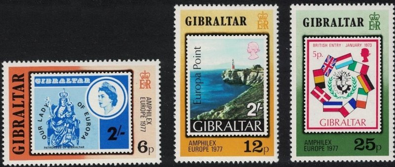 Gibraltar 1977 MNH Stamps Scott 356-358 Virgin Mary Lighthouse European Union