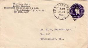 United States, Postal Stationery, U.S. R.P.O.'s, California