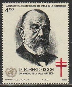 MEXICO 1271, TB BACILLUS CENTENARY, DR. ROBERT KOCH. MINT, NH. VF.