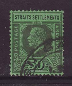 1925 Straits Setts 50c Wmk Script F/U