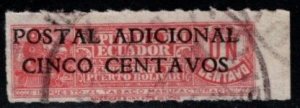 Ecuador - #RA44 Tobacco Stamp Surcharged - Used