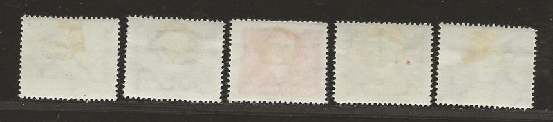 HUNGARY SC# 445-49   FVF/MOG