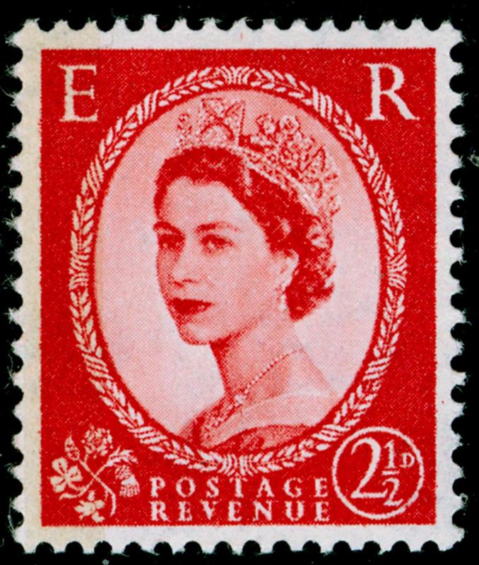 SG614b, 2½d carmine-red, TYPE I (1 BAND), NH MINT. Cat £45. PHOSPHOR.