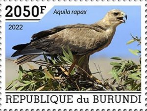 Burundi - 2022 Birds of Prey, Tawny Eagle - Stamp - BUR2201084a