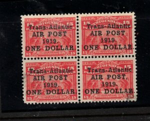 Newfoundland #C2 #C2a #C2ii Very Fine Never Hinged Block **With Certificate**
