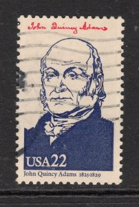 Scott # 2216f  J.Q.  Adams  used   Single