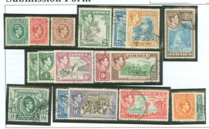 Jamaica #116-128/140-141 Used Single (Complete Set)