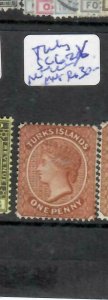 TURKS ISLAND (P1602B) QV 1 D SG 62X MNH 