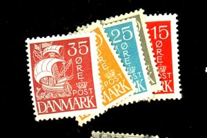 Denmark #192-7 MINT FVF OG LH Cat$70